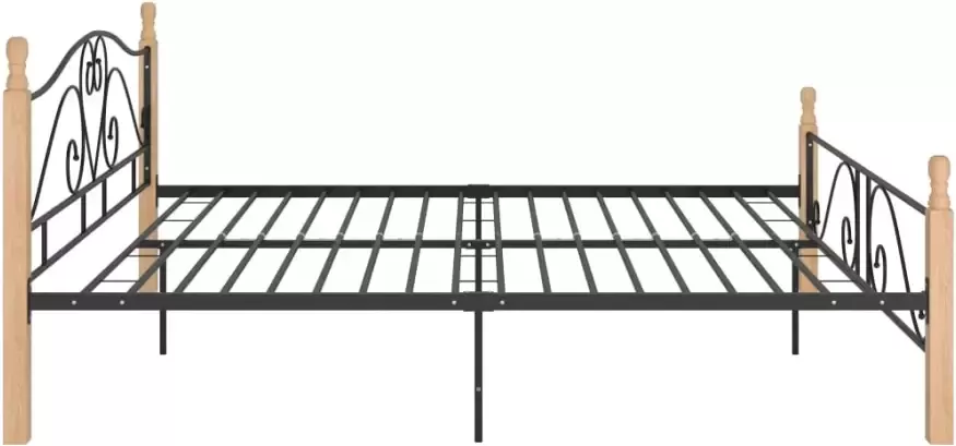 VidaXL -Bedframe-metaal-zwart-200x200-cm - Foto 3