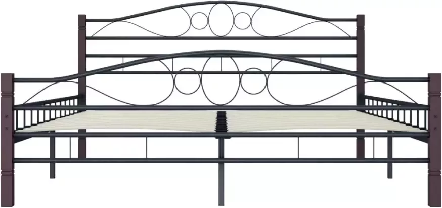 VidaXL -Bedframe-metaal-zwart-200x200-cm - Foto 4