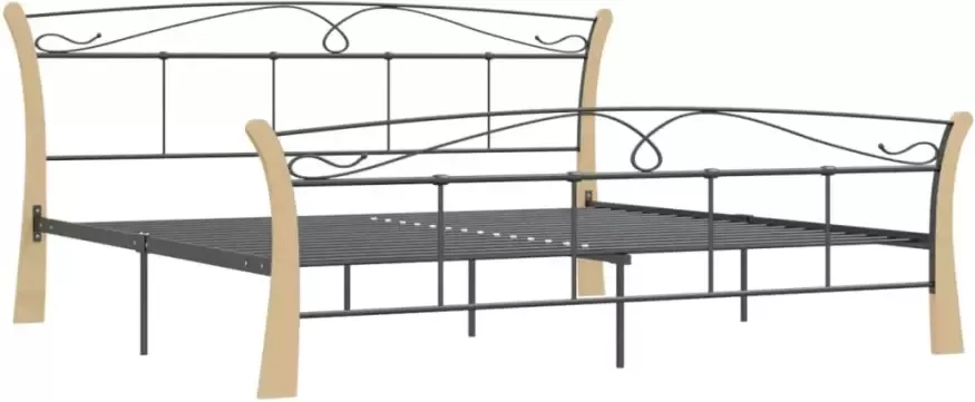 VidaXL -Bedframe-metaal-zwart-200x200-cm - Foto 5