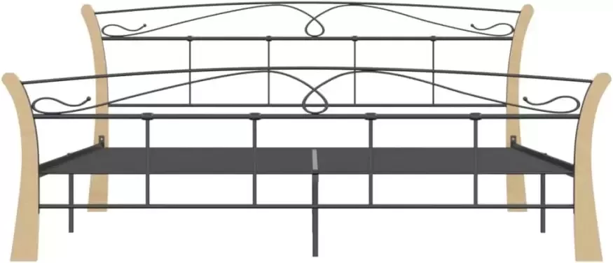 VidaXL -Bedframe-metaal-zwart-200x200-cm - Foto 4