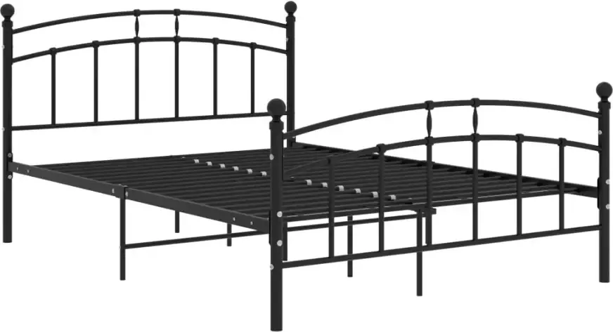 VidaXL -Bedframe-metaal-zwart-200x200-cm - Foto 4