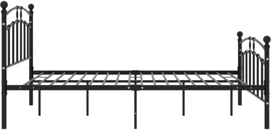 VidaXL -Bedframe-metaal-zwart-200x200-cm - Foto 3