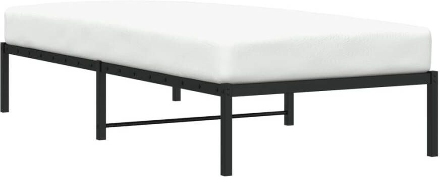 VidaXL -Bedframe-metaal-zwart-90x190-cm