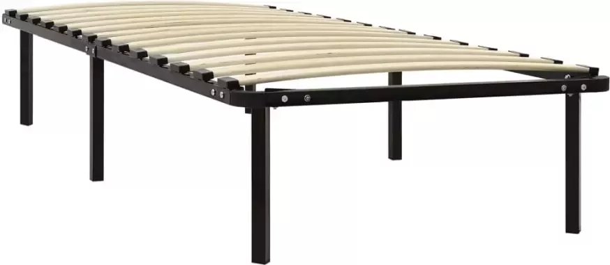 VidaXL -Bedframe-metaal-zwart-90x200-cm - Foto 4
