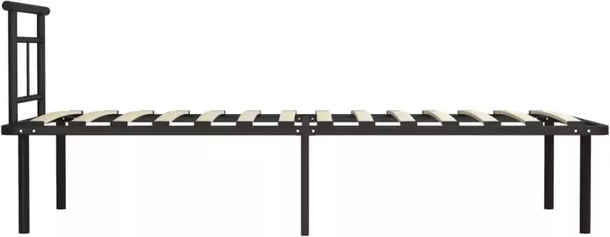 VidaXL -Bedframe-metaal-zwart-90x200-cm