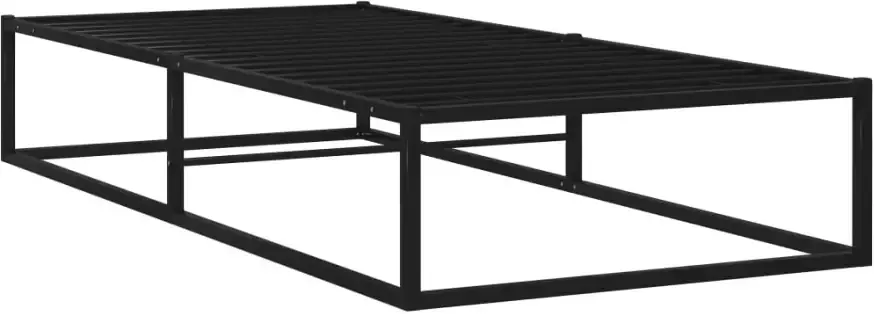 VidaXL -Bedframe-metaal-zwart-90x200-cm - Foto 3