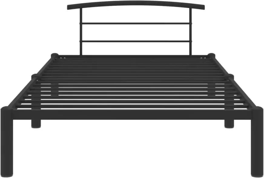 VidaXL -Bedframe-metaal-zwart-90x200-cm