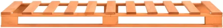 VidaXL -Bedframe-pallet-massief-grenenhout-bruin-100x200-cm - Foto 4