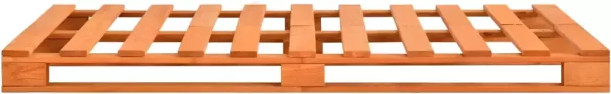 VidaXL -Bedframe-pallet-massief-grenenhout-bruin-140x200-cm - Foto 4