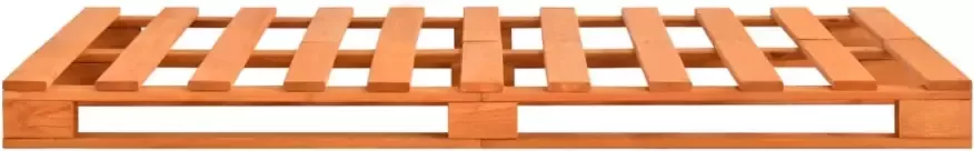 VidaXL -Bedframe-pallet-massief-grenenhout-bruin-200x200-cm - Foto 4