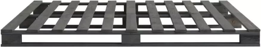 VidaXL -Bedframe-pallet-massief-grenenhout-grijs-140x200-cm - Foto 3