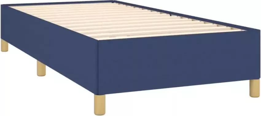 VidaXL -Bedframe-stof-blauw-100x200-cm - Foto 4