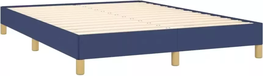 VidaXL Bedframe zonder matras stof blauw 140x200 cm - Foto 5