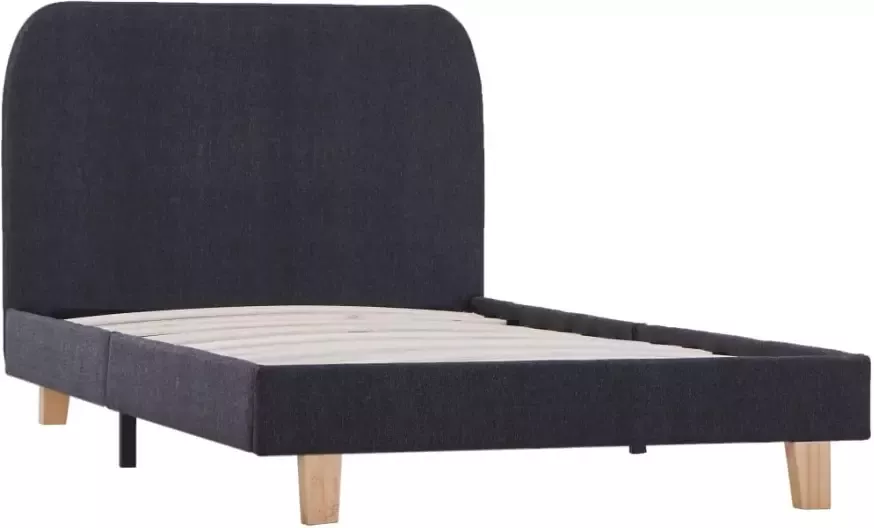 VidaXL -Bedframe-stof-donkergrijs-90x200-cm - Foto 3