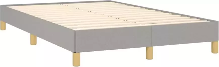 VIDAXL Bedframe zonder matras 120x200 cm stof lichtgrijs - Foto 4