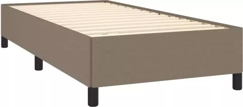 VidaXL Bedframe zonder matras 80x200 cm stof taupe - Foto 4