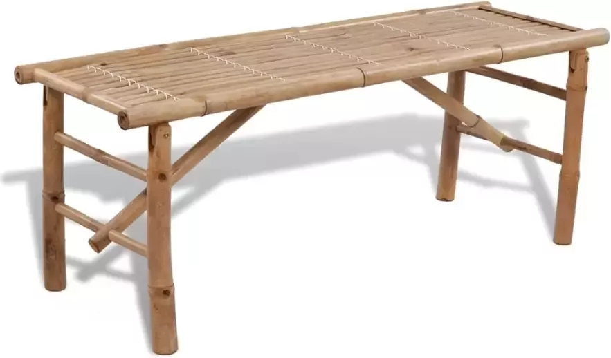 VidaXL Picknick tafel set inklapbaar bamboe 3-delig - Foto 2