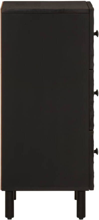 VidaXL -Bijzetkast-40x33x75-cm-massief-mangohout-zwart - Foto 6