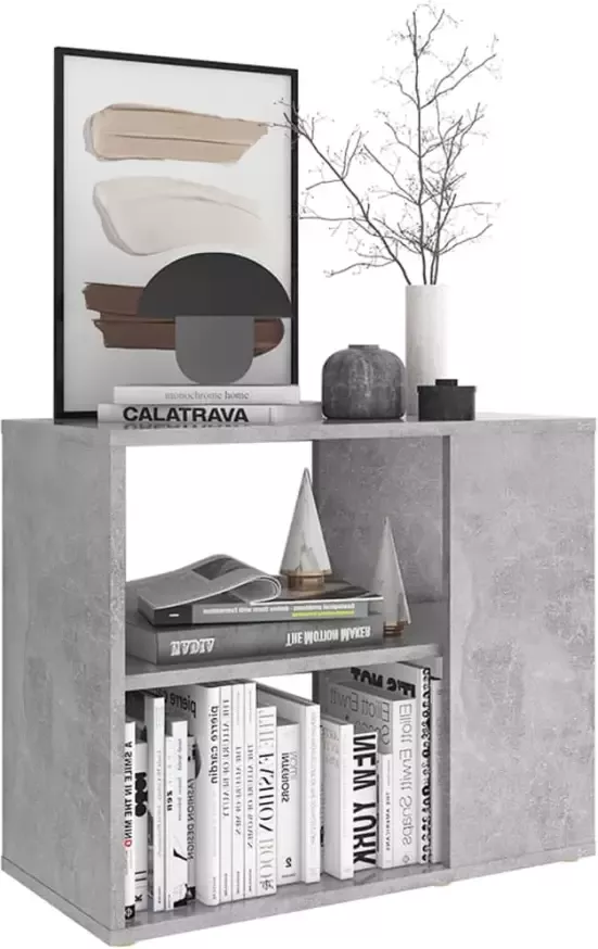 VidaXL -Bijzetkast-60x30x50-cm-bewerkt-hout-betongrijs