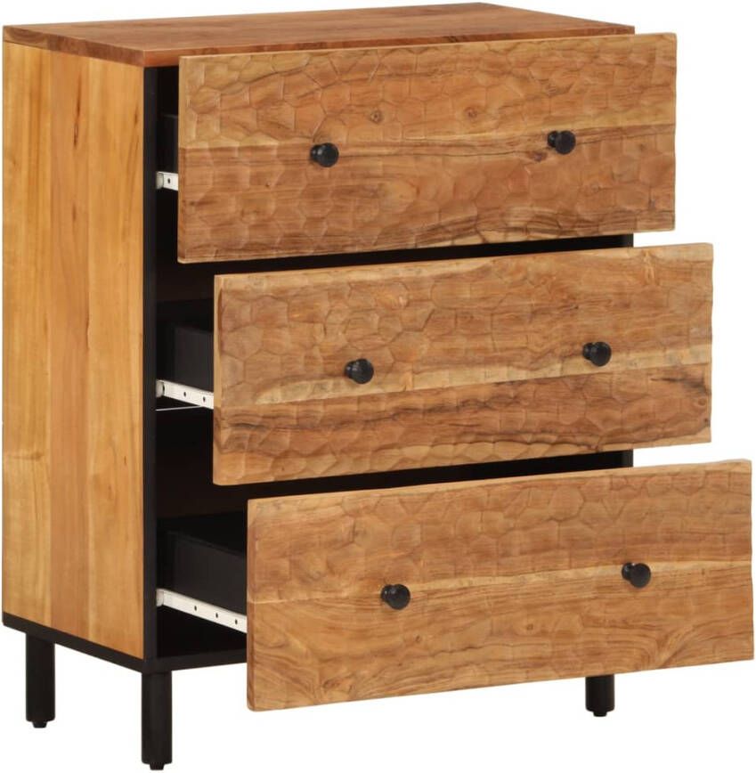 VidaXL -Bijzetkast-60x33x75-cm-massief-acaciahout - Foto 7