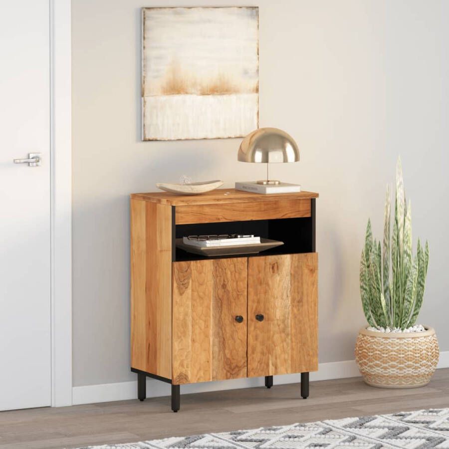 VidaXL -Bijzetkast-60x33x75-cm-massief-acaciahout - Foto 5