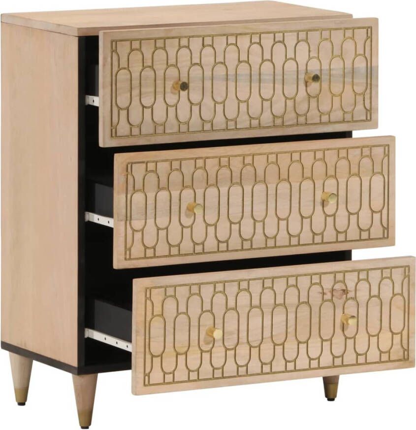 VidaXL -Bijzetkast-60x33x75-cm-massief-mangohout - Foto 3