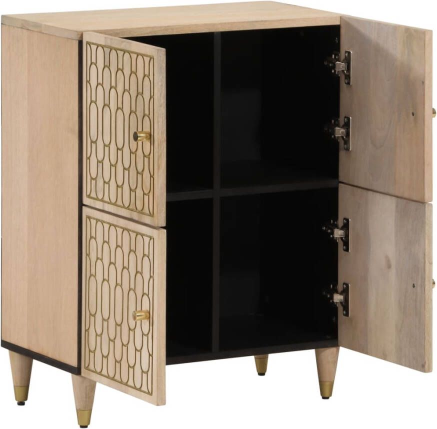 VidaXL -Bijzetkast-60x33x75-cm-massief-mangohout - Foto 2