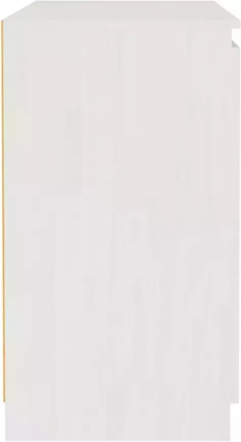 VidaXL Bijzetkast 60x36x65 cm wit massief grenenhout wit - Foto 3