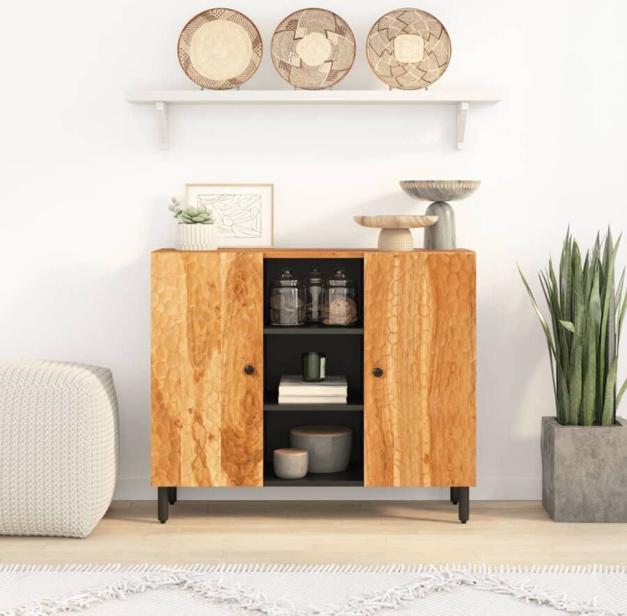 VidaXL -Bijzetkast-90x33x75-cm-massief-acaciahout - Foto 2