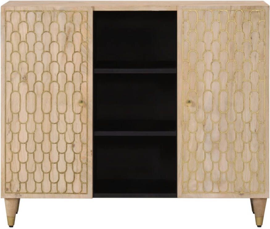 VidaXL -Bijzetkast-90x33x75-cm-massief-mangohout - Foto 2