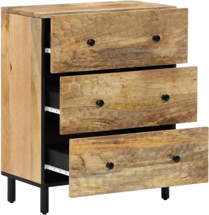 VidaXL -Bijzetkasten-2-st-60x33x75-cm-massief-mangohout - Foto 3