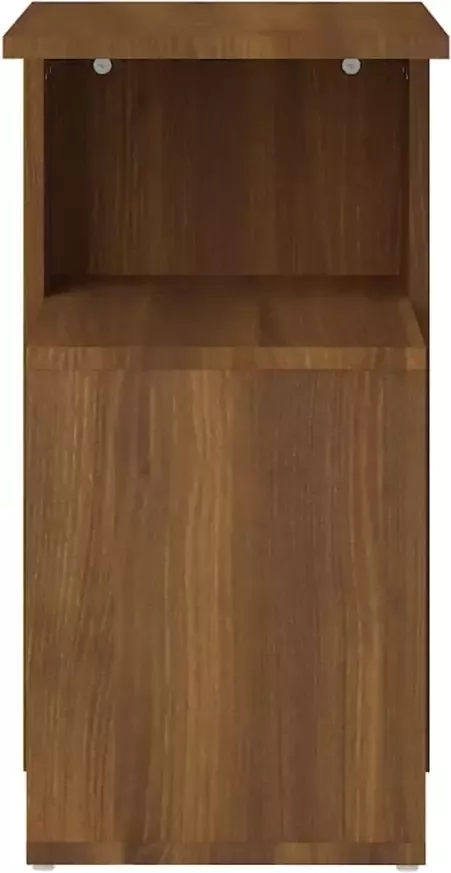 VidaXL -Bijzettafel-36x30x56-cm-bewerkt-hout-bruineikenkleurig - Foto 3