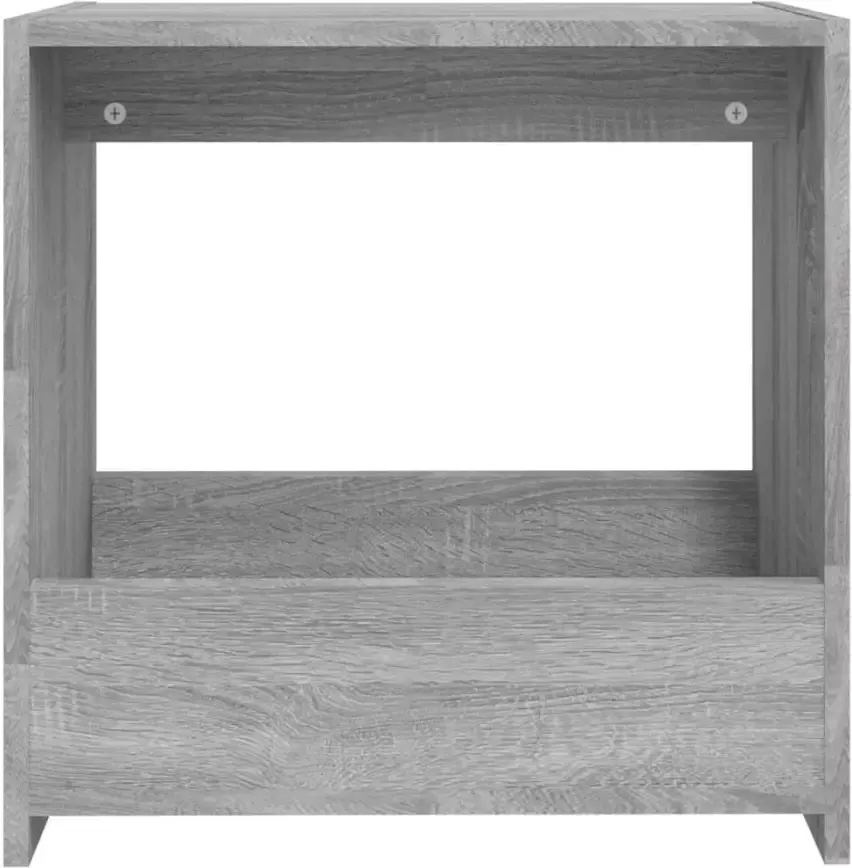 VidaXL -Bijzettafel-50x26x50-cm-bewerkt-hout-grijs-sonoma-eikenkleurig - Foto 3