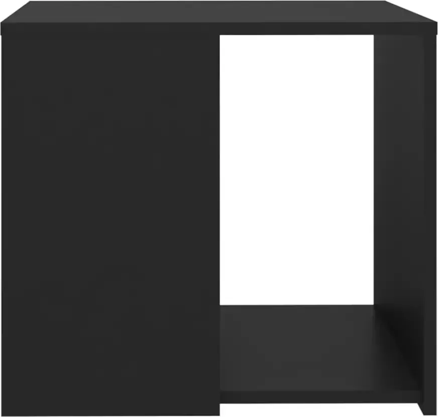 VidaXL -Bijzettafel-50x50x45-cm-bewerkt-hout-zwart - Foto 2