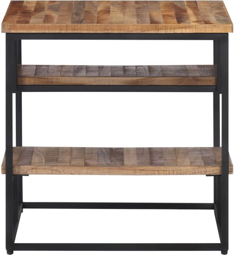 VidaXL -Bijzettafel-50x50x50-cm-massief-gerecycled-teakhout - Foto 4