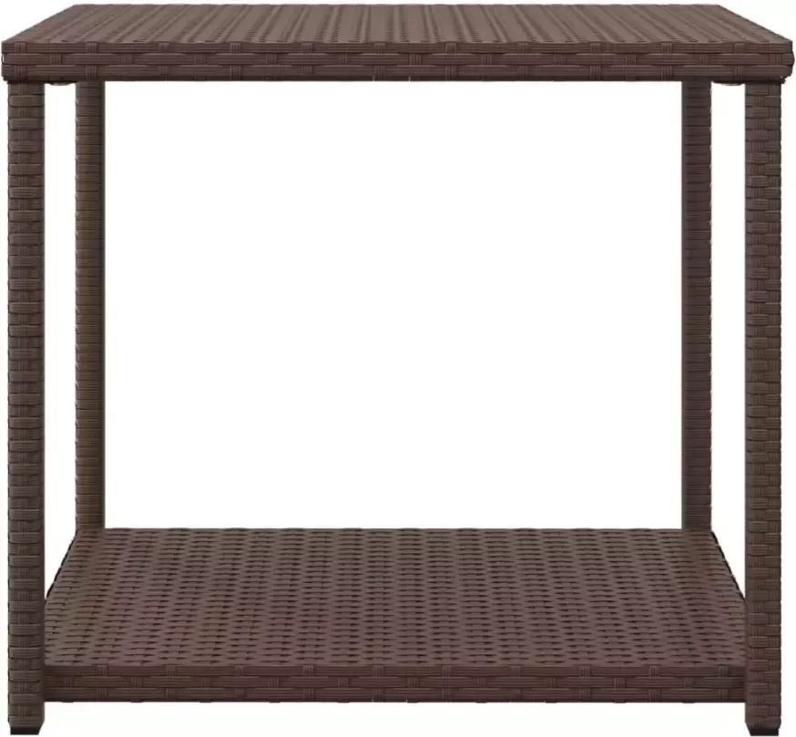 VidaXL -Bijzettafel-55x45x49-cm-poly-rattan-bruin