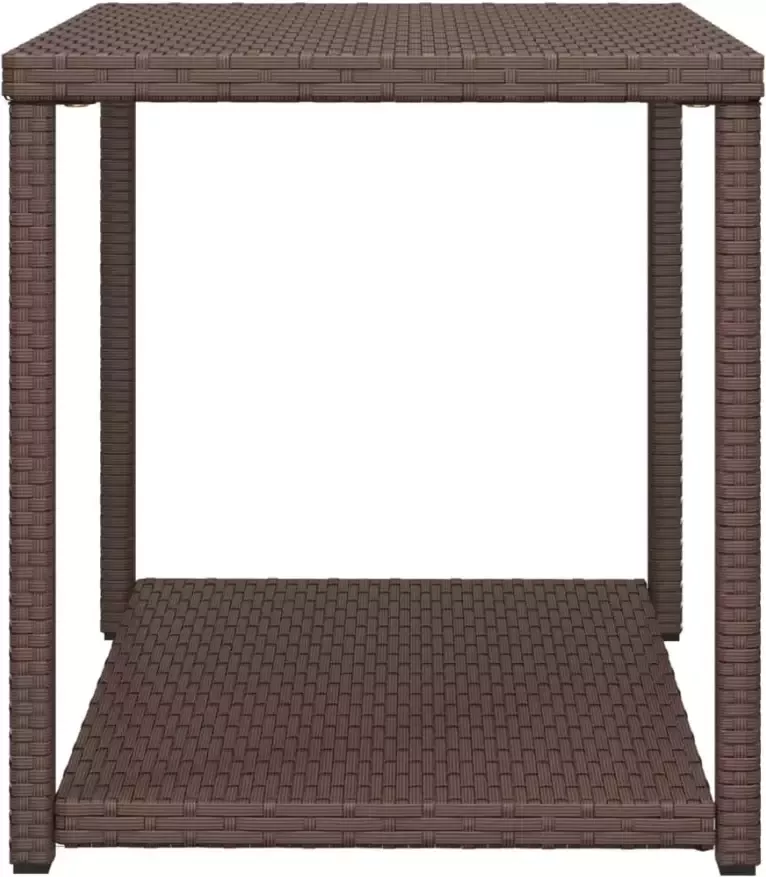 VidaXL -Bijzettafel-55x45x49-cm-poly-rattan-bruin - Foto 4