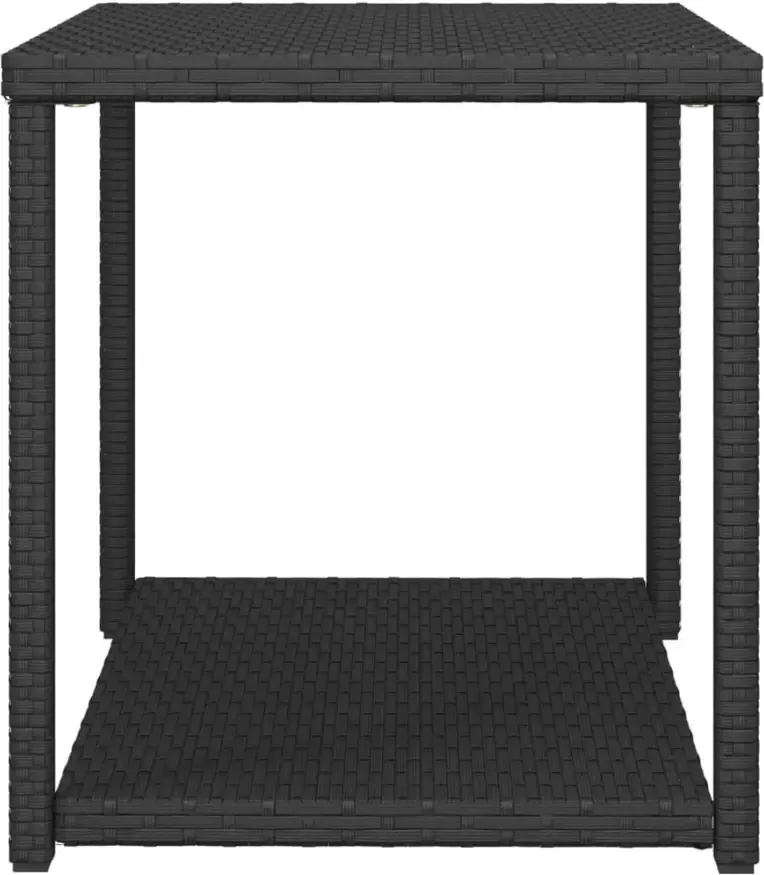 VidaXL -Bijzettafel-55x45x49-cm-poly-rattan-zwart - Foto 4