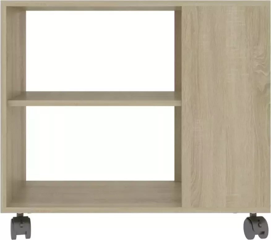 VidaXL -Bijzettafel-70x35x55-cm-bewerkt-hout-sonoma-eikenkleurig - Foto 4