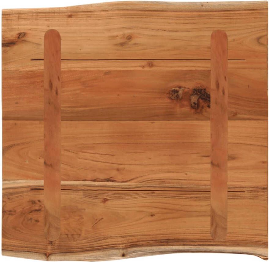 VidaXL Tafelblad rechthoekig natuurlijke rand 40x40x2 5 cm acaciahout