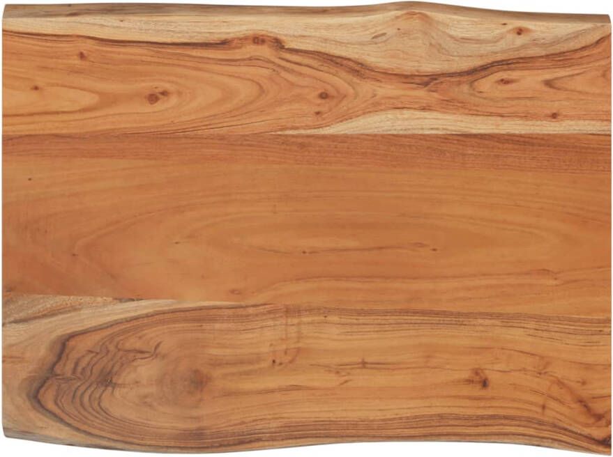 VidaXL Tafelblad rechthoekig natuurlijke rand 50x40x2 5 cm acaciahout - Foto 2