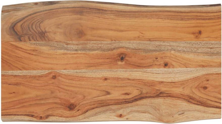 VidaXL Tafelblad rechthoekig natuurlijke rand 70x40x2 5 cm acaciahout - Foto 2