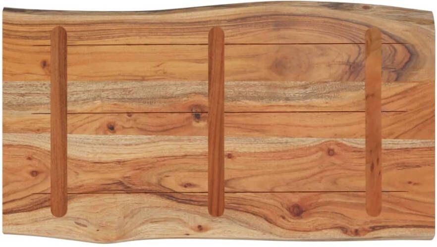 VidaXL Tafelblad rechthoekig natuurlijke rand 70x40x2 5 cm acaciahout
