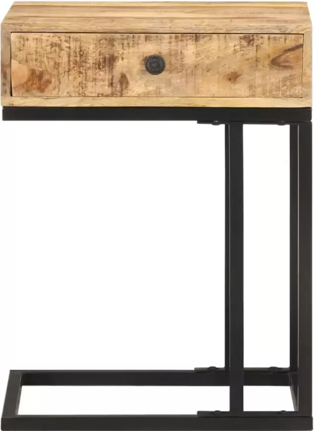 VidaXL -Bijzettafel-U-vormig-45x30x61-cm-massief-mangohout