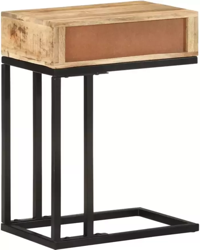 VidaXL -Bijzettafel-U-vormig-45x30x61-cm-massief-mangohout - Foto 4