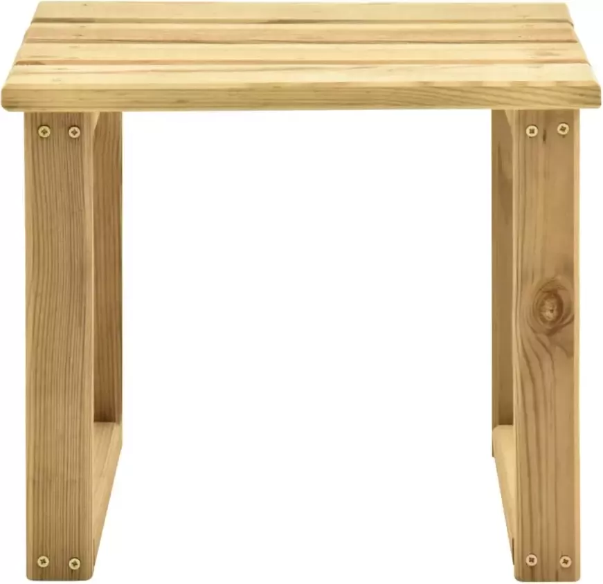 VIDAXL Bijzettafel voor ligbed 30x30x26 cm geïmpregneerd grenenhout - Foto 3