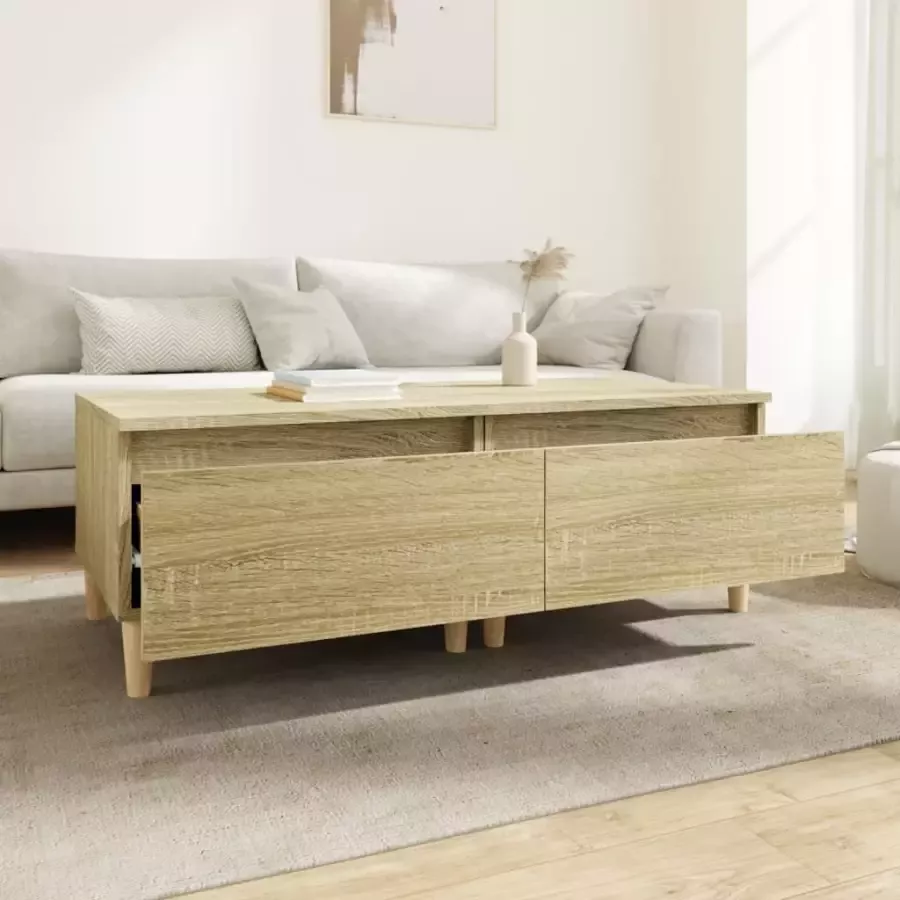 VidaXL -Bijzettafels-2-st-50x46x35-cm-bewerkt-hout-sonoma-eikenkleurig - Foto 5