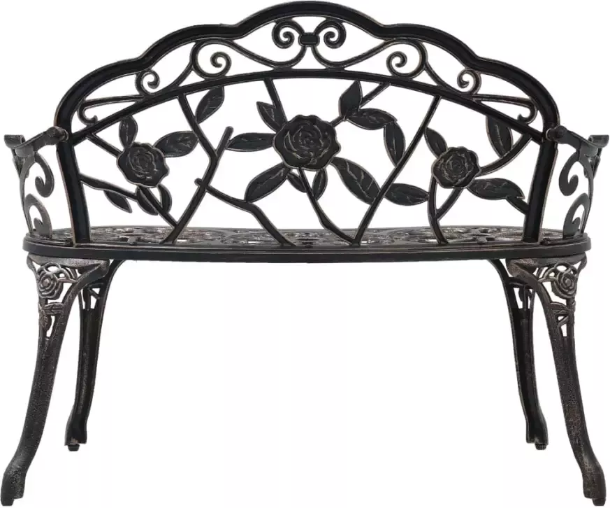 VidaXL Bistrobank 100 cm gietaluminium bronskleurig