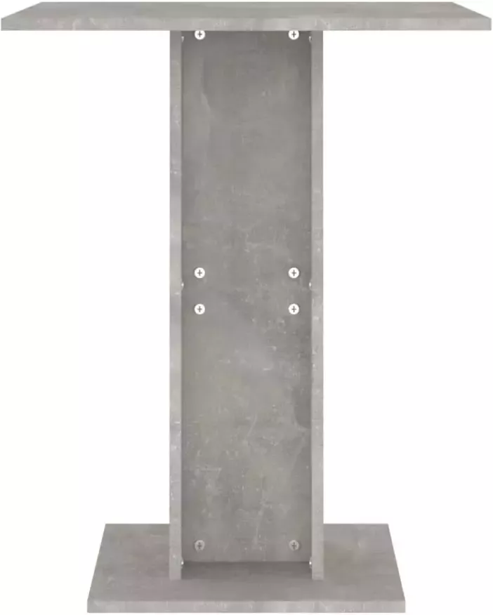 VidaXL -Bistrotafel-60x60x75-cm-bewerkt-hout-betongrijs - Foto 5