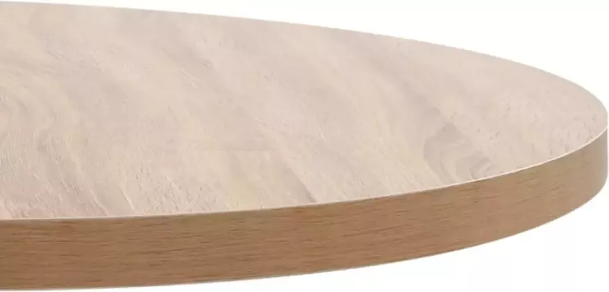 VidaXL Bartafel Lichtbruin en zwart 80 x 75 cm - Foto 4